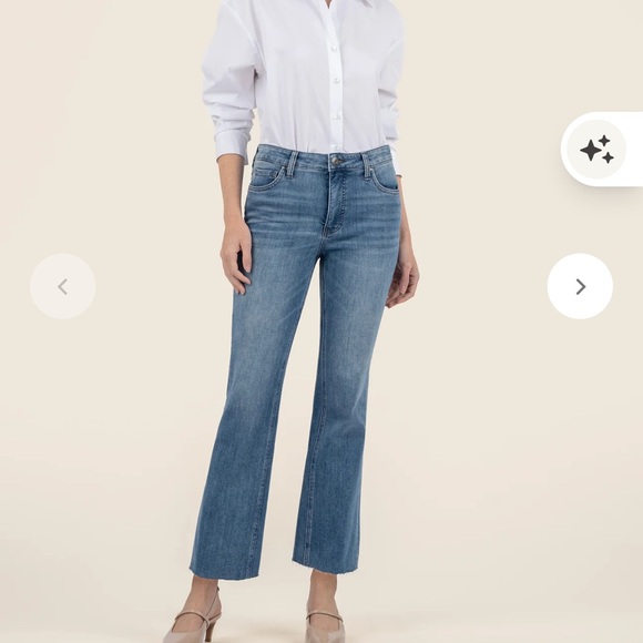 Kut From The Kloth Kelsey High Rise Ankle Flare 12 P NWT 26” Inseam - Picture 1 of 6